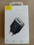 Ładowarka sieciowa baseus z wyświetlaczem 5v 3*usb 1w 2.4a usb