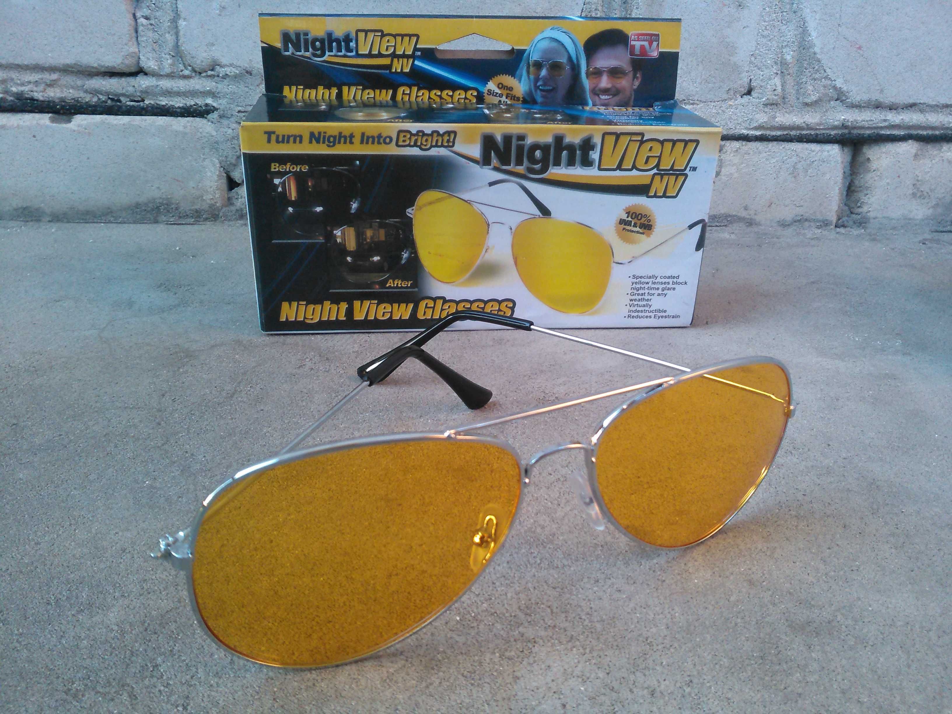 Окуляри антиблискові нічні Night View NV (очки антибликовые ночные)