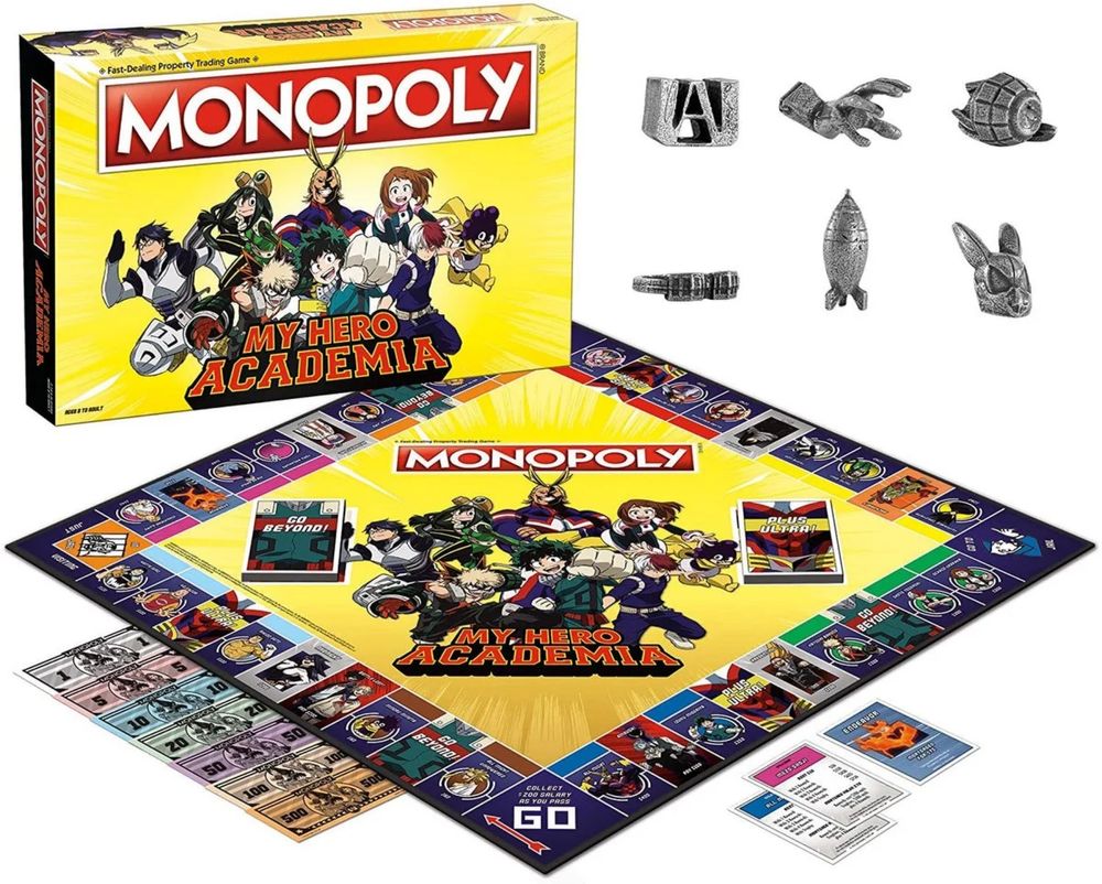 Monopoly My Hero Academia po angielsku