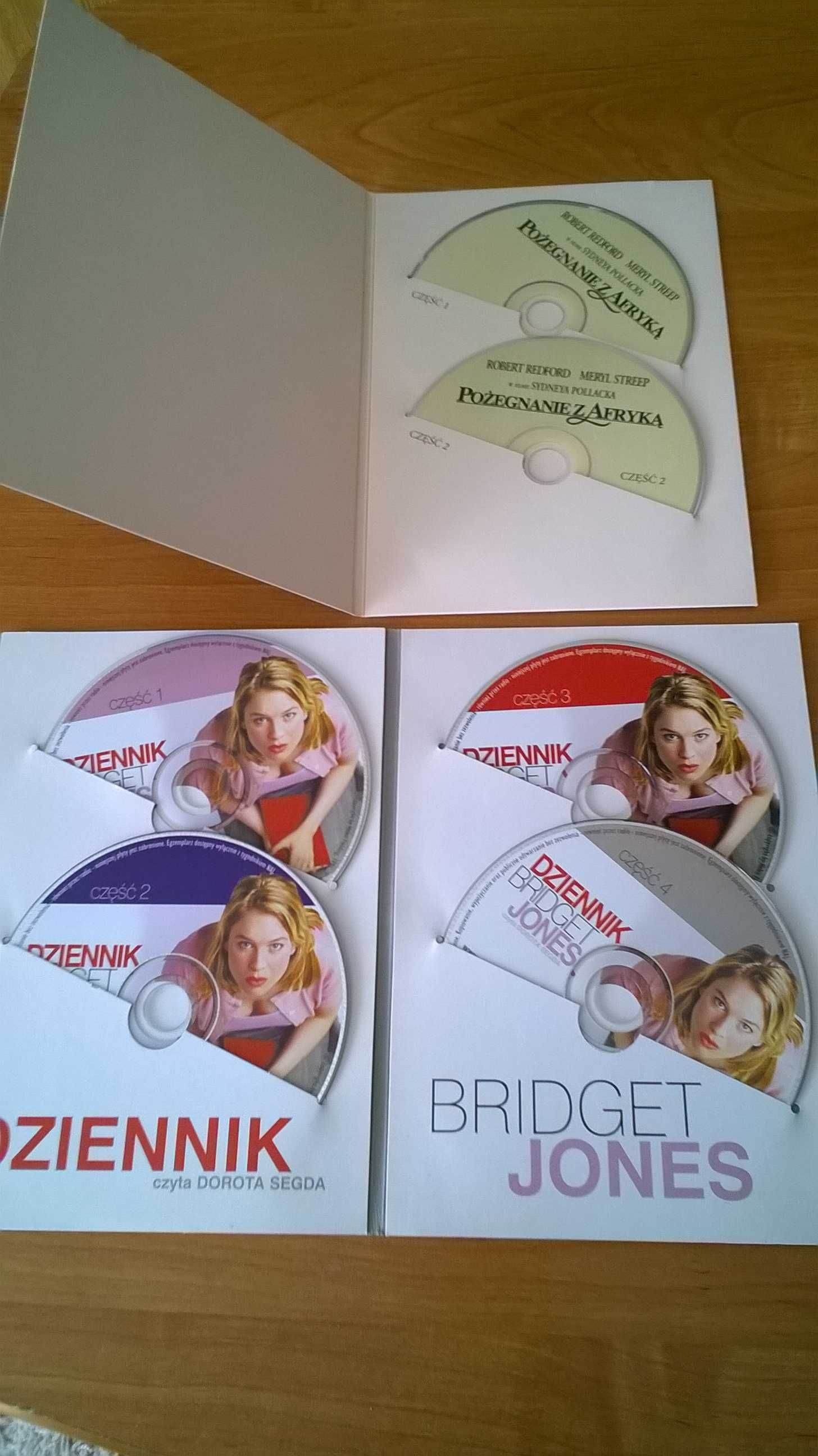 Filmy na dvd . Dziennik Bridget Jones + Pożegnanie z afryką