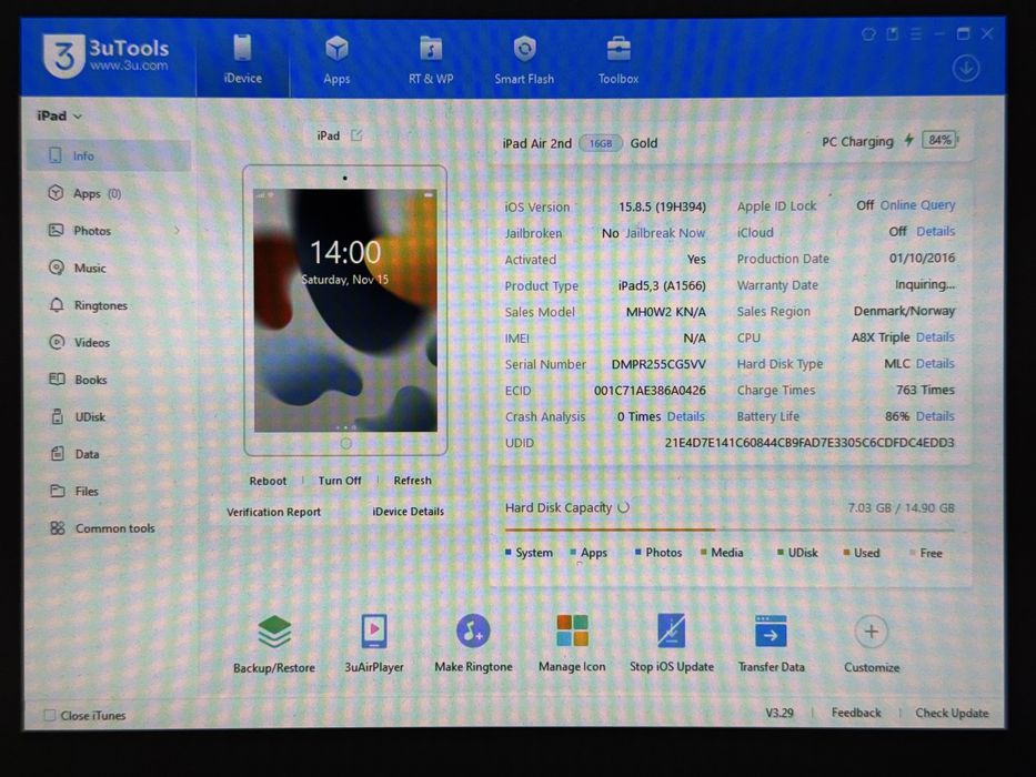 iPad Air 2 16GB (A1566) - faktura VAT 23%
