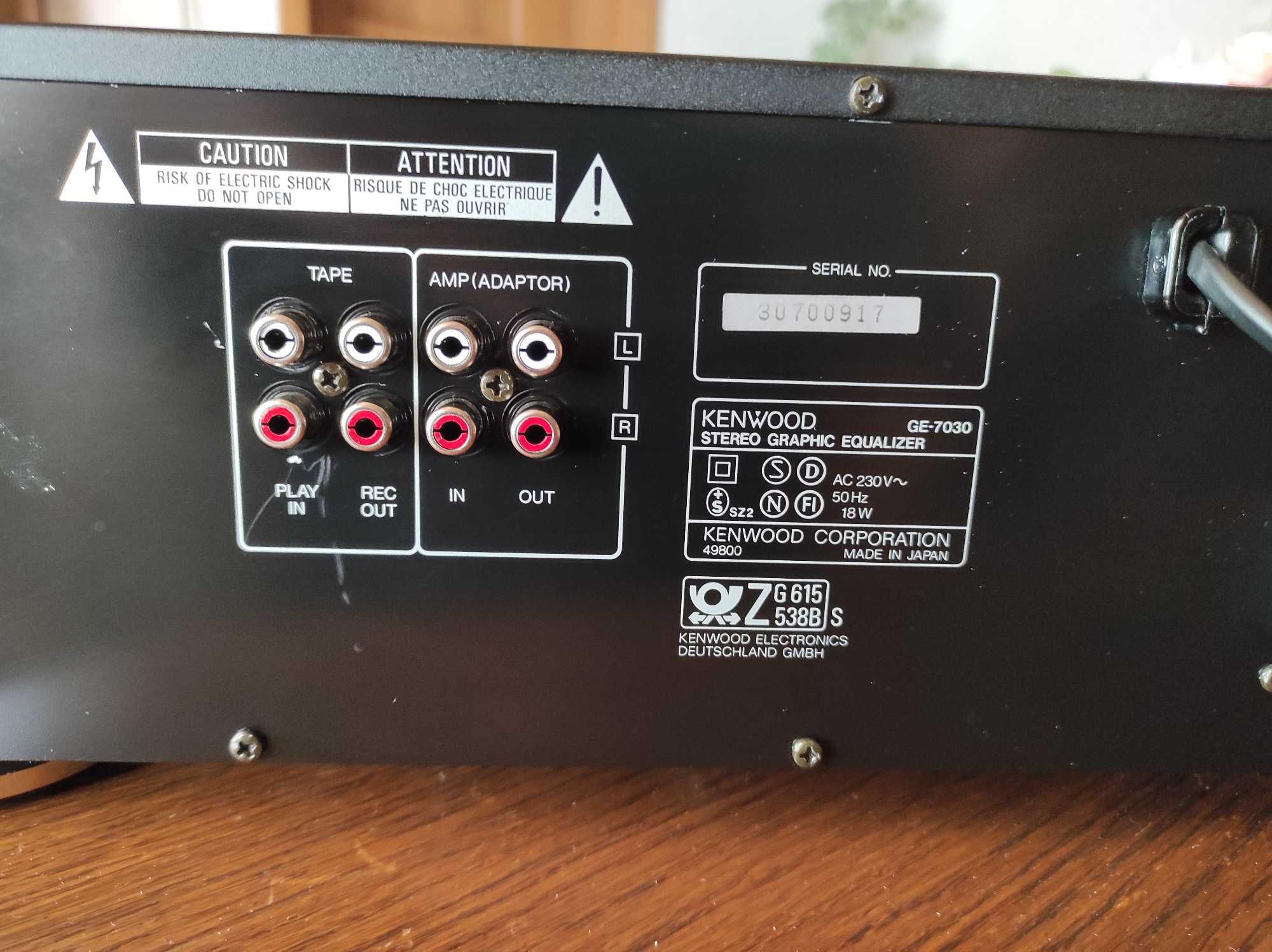 Korektor graficzny, equalizer Kenwood GE-7030