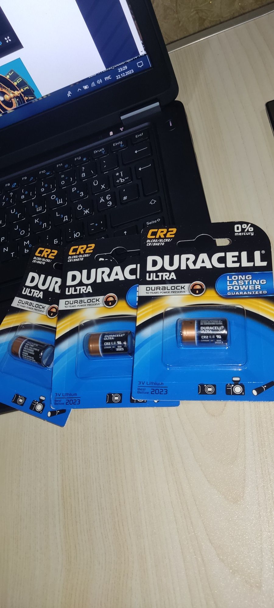 CR2 Duracell Ultra 3V Батарейка