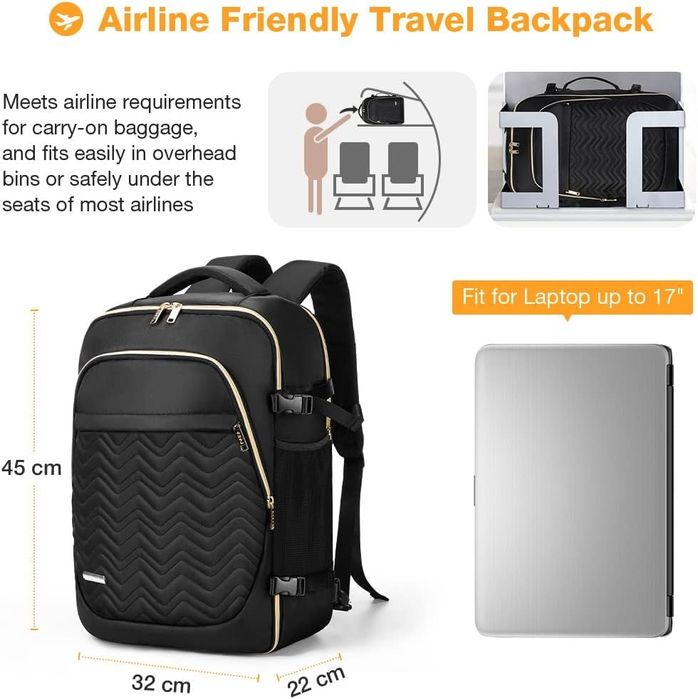 Plecak  podróżny na laptopa, torba podręczna, bagaż