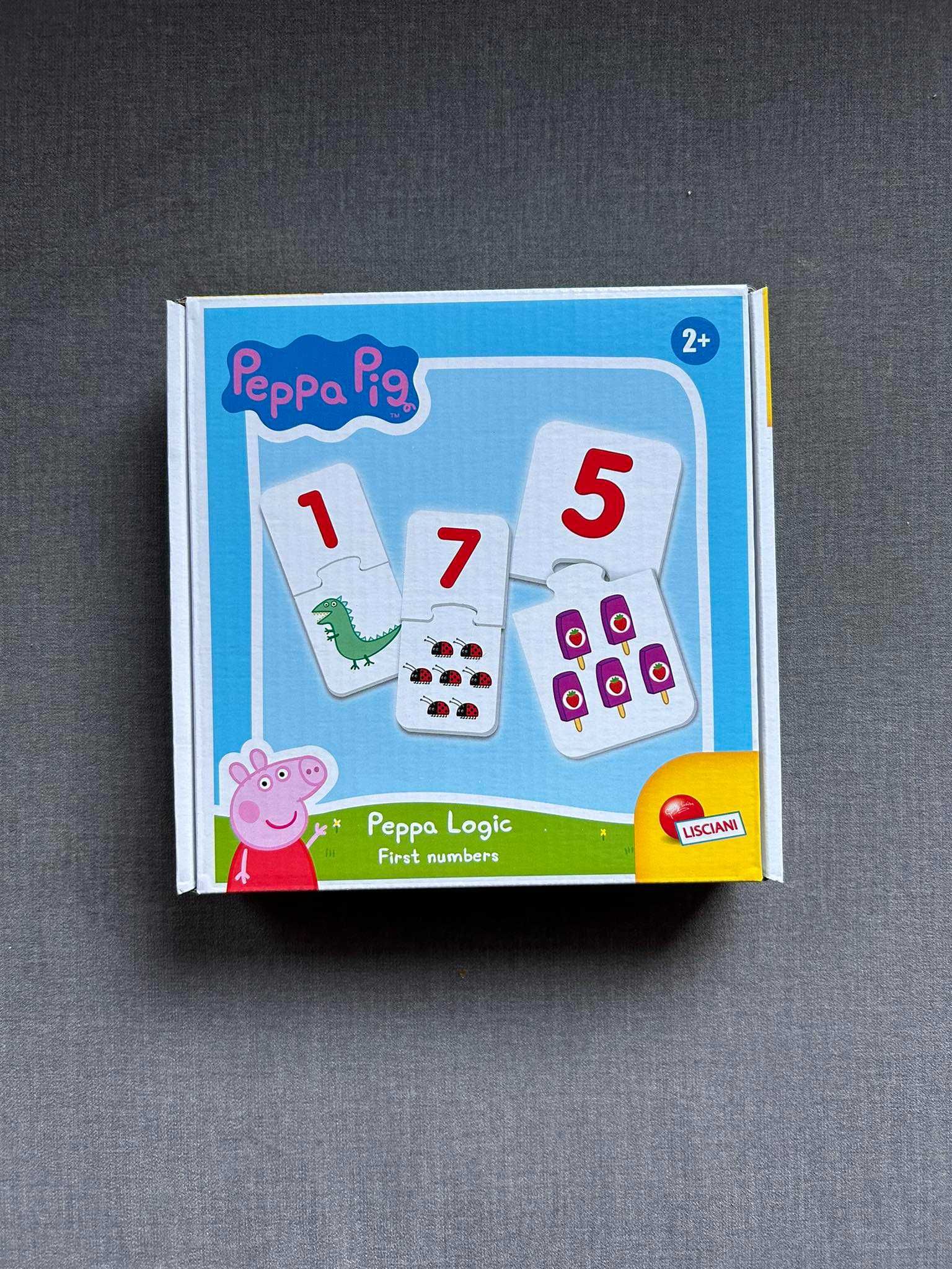 Nowe puzzle peppa pig logic 2+ mini puzzle łączenie liczby