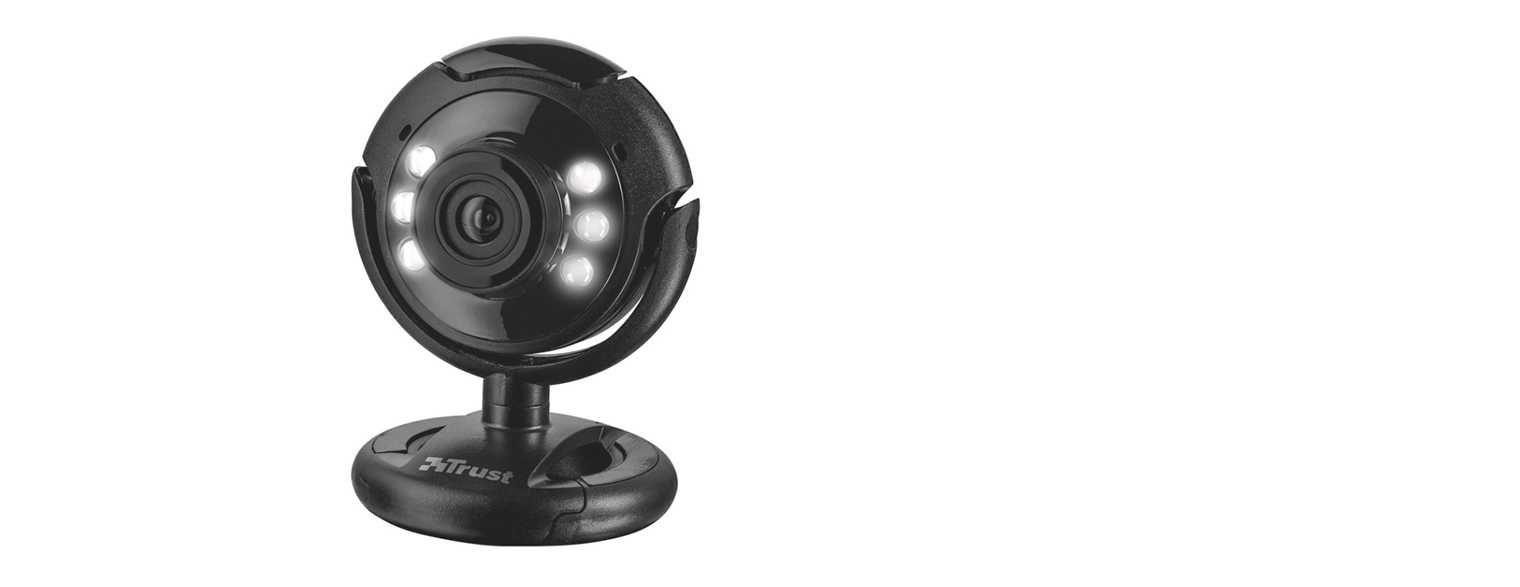 Вебкамера Trust SpotLight Pro Black 1.3 Mp с подсветкой и микрофоном