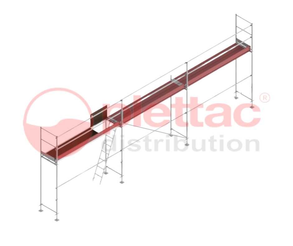 Rusztowanie elewacyjne PD70 od producenta – pow.rob.36m2, wys. rob. 4m