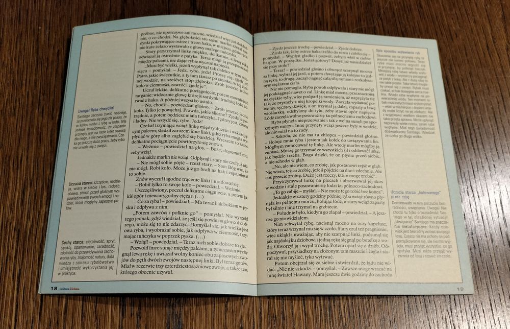 Lektura z opracowaniem: Stary człowiek przy moście, Stary człowiek i m