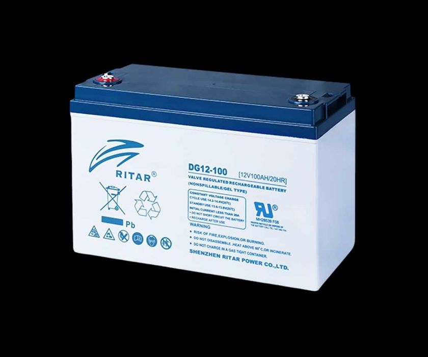 Гелевый аккумулятор Ritar DG12-100 (12 В / 100 А·ч)