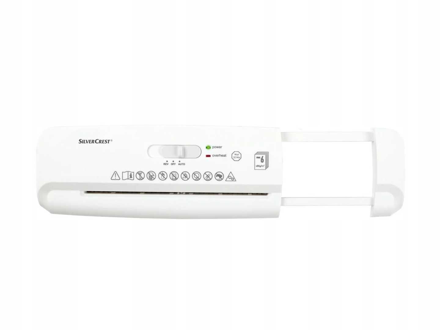 SILVERCREST Niszczarka dokumentów na kosz SAV 190 C2 6 arkuszy A4