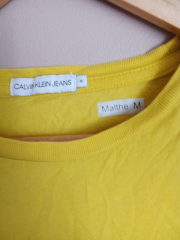 Żółta koszulka Calvin klein