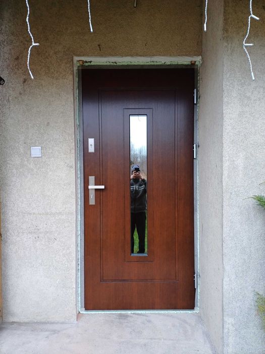 Drzwi zewnętrzne drewniane 78mm od ręki Grójec Czyste powietrze