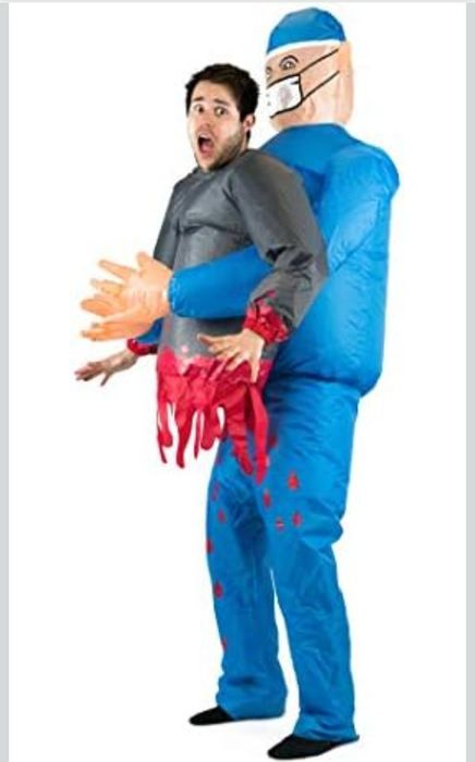 Kostium, strój na Halloween dmuchany, lekarz