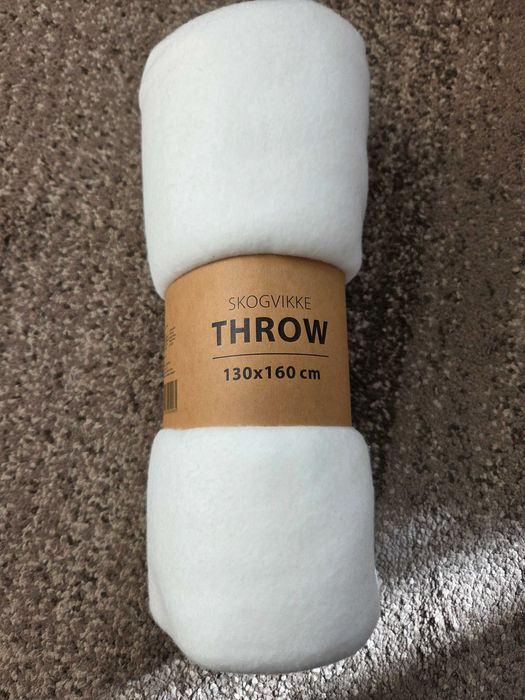 Koc biały 130x160 cm Jysk