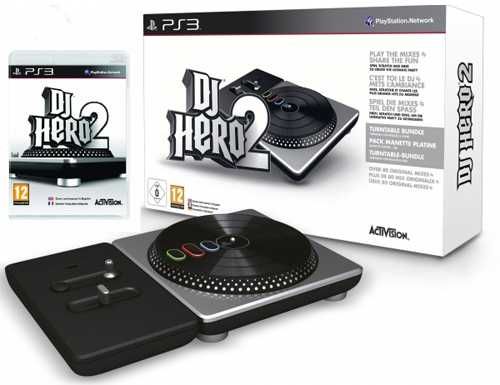 Consola Playstation Toca-discos, TURNTABLE DJ HERO 2 para PS3 e PS2