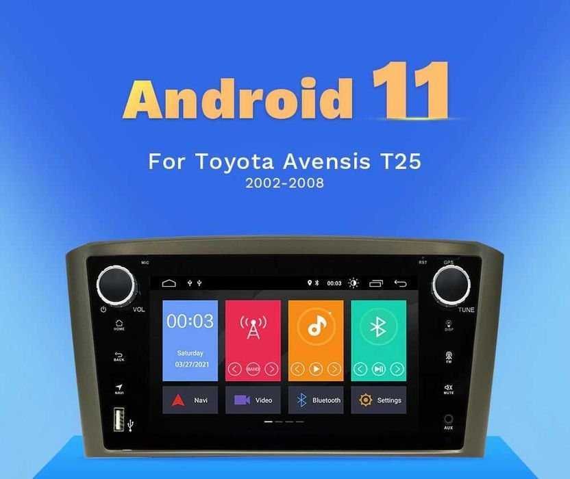 Radio android 12 Toyota Avensis T25 wifi gps Bluetooth