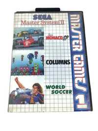 Jogo cartucho sega master system II games 1 monaco columns soccer