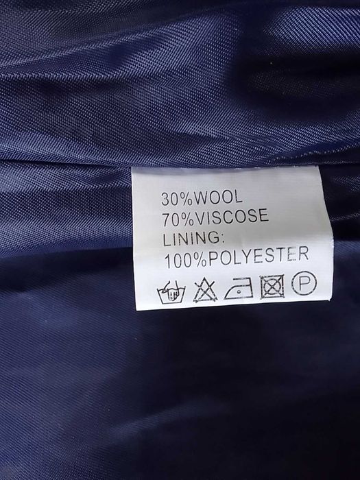 Wełniana marynarka żakiet vintage  lekka kurtka 30% wool wełna L XL