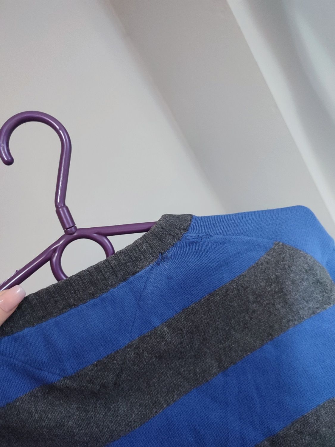 Sweter męski w paski Tommy Hilfiger bawełna kaszmir