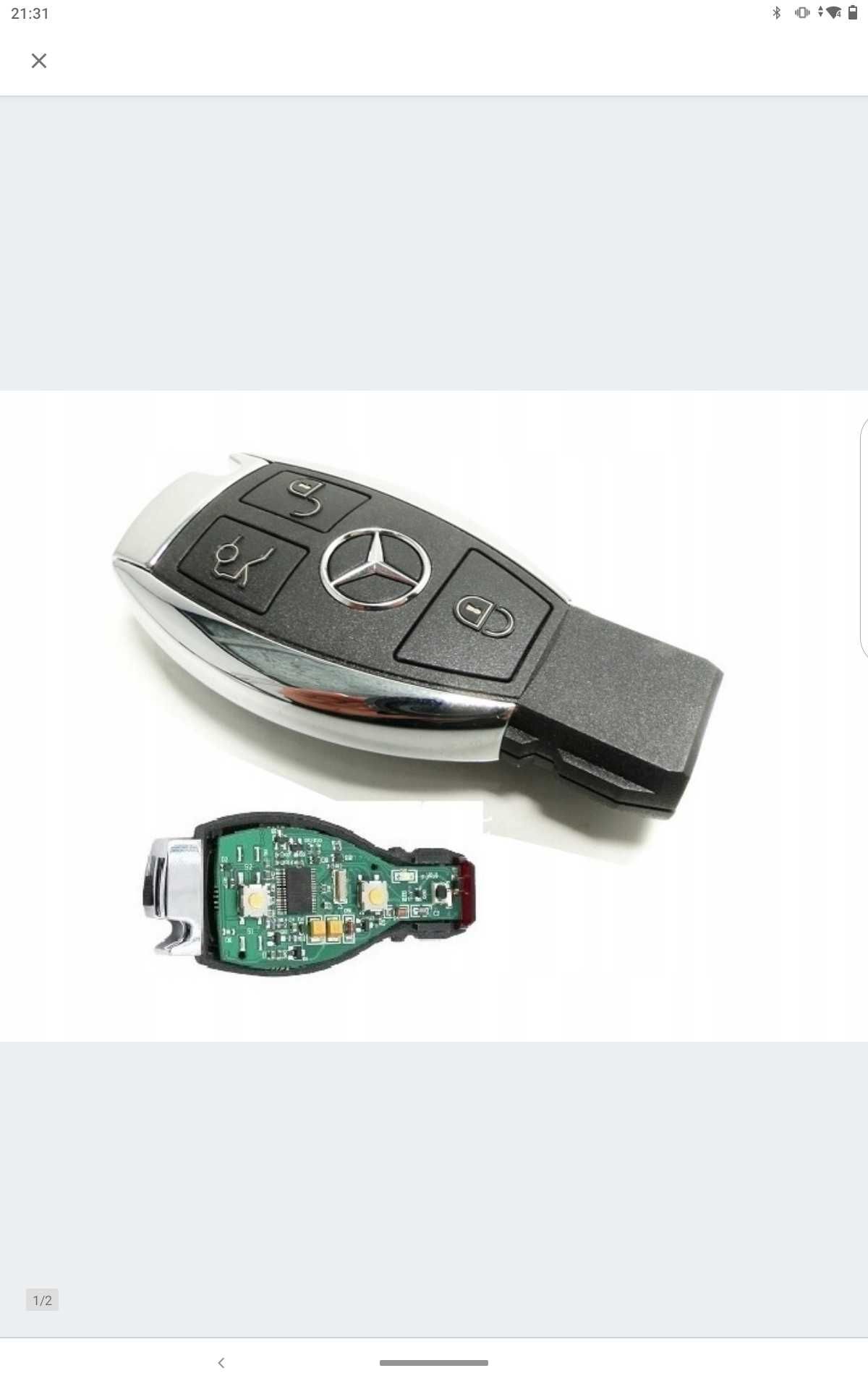 Kluczyk Mercedes rybka wszystkie modele do 2015.