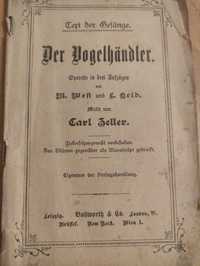 Przedwojenne libretto opery w języku niemieckim
