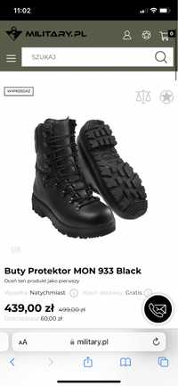 Buty Protektor MON 933 Black 26 40 41
