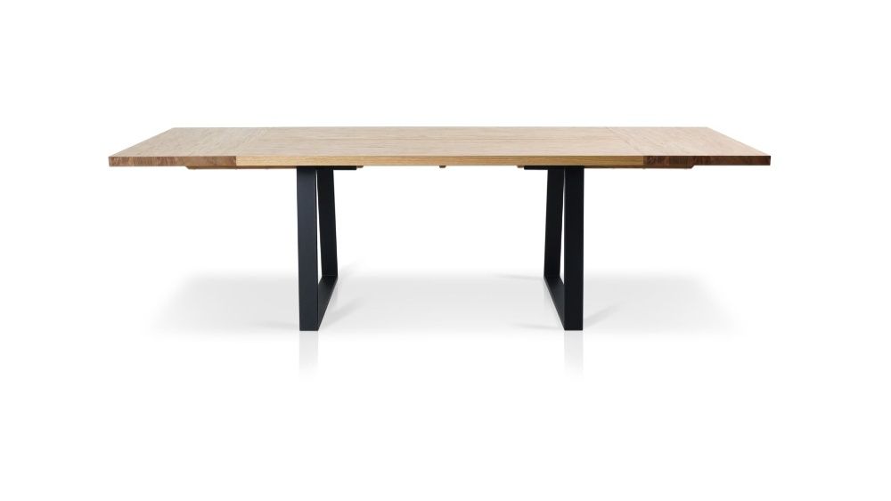 STÓŁ DĄB NATURALNY fornir loft nogi PIEMONT 180x94