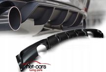 Dyfuzor BMW F30 F31 M Pakiet wzór MPerformance czarny satyna 0-0