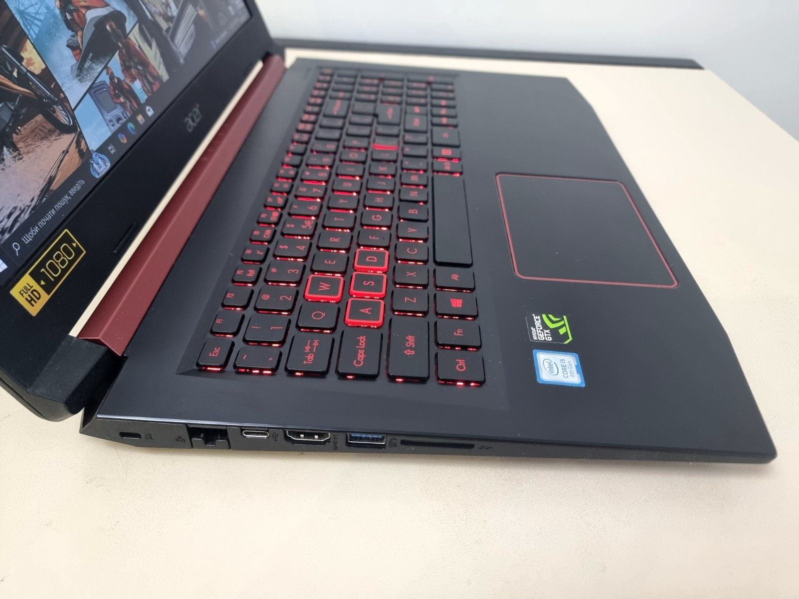 ІГРОВИЙ Acer Nitro / GTX 1050 4gb / Core i5-8300H / 16gb / ГАРАНТІЯ