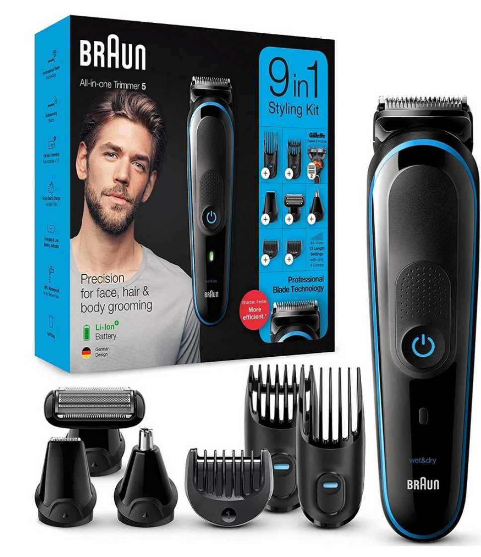 Braun 9 in 1 styling kit trymer, golarka