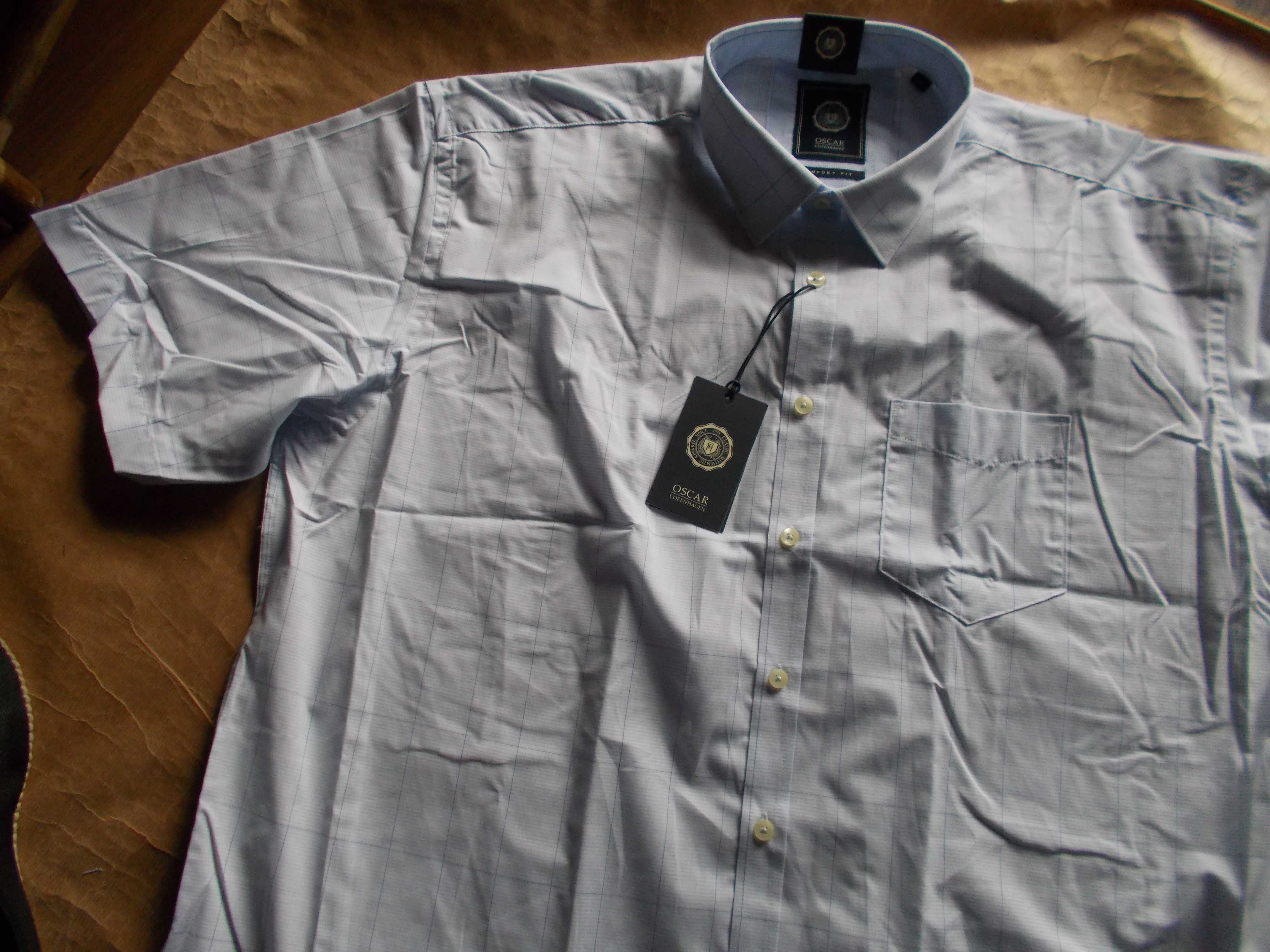 3XL OSCAR COPENHAGEN Premium Nowa Koszula Męska 3XL 46 cm Dania