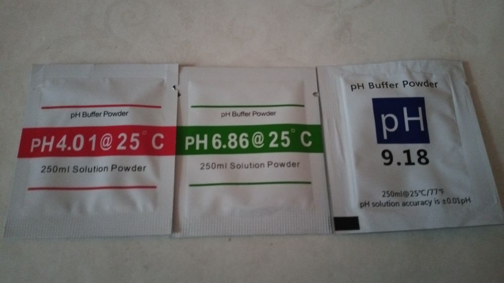 Комплект калибровочный порошок ph 4.00 6.86 и 9.18 для pH метра