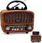 Radio retro AM/FM/SW z Bluetooth 5.0, małe radia z baterią 1800 mAh