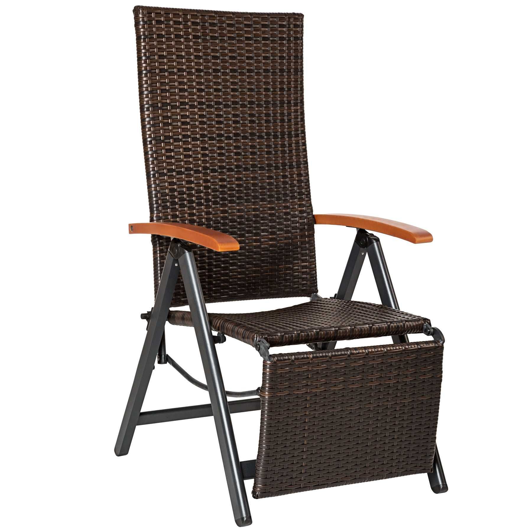 Fotel rattanowy Brisbane brązowy lub szary OUTLET