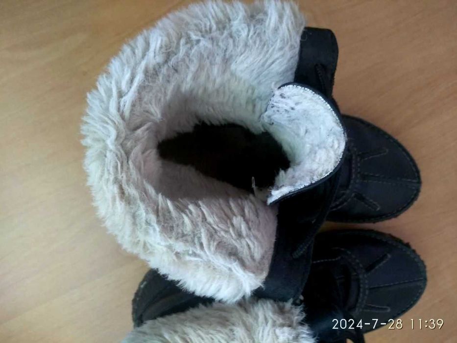 Зимові чорні ботинки чоботи Merrell 38р, 24,5 см