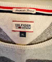 Hilfiger Denim długi Sweter / Long damski Oversize z alpaką