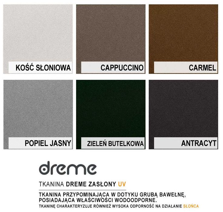 Zasłony ogrodowe na wymiar wodoodporne szelki tunel taras zasłona