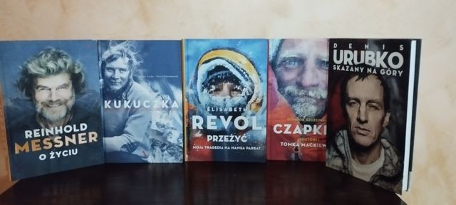 Zestaw 10 książek Himalaje Kukuczka Urubko Revol Messner Bielecki
