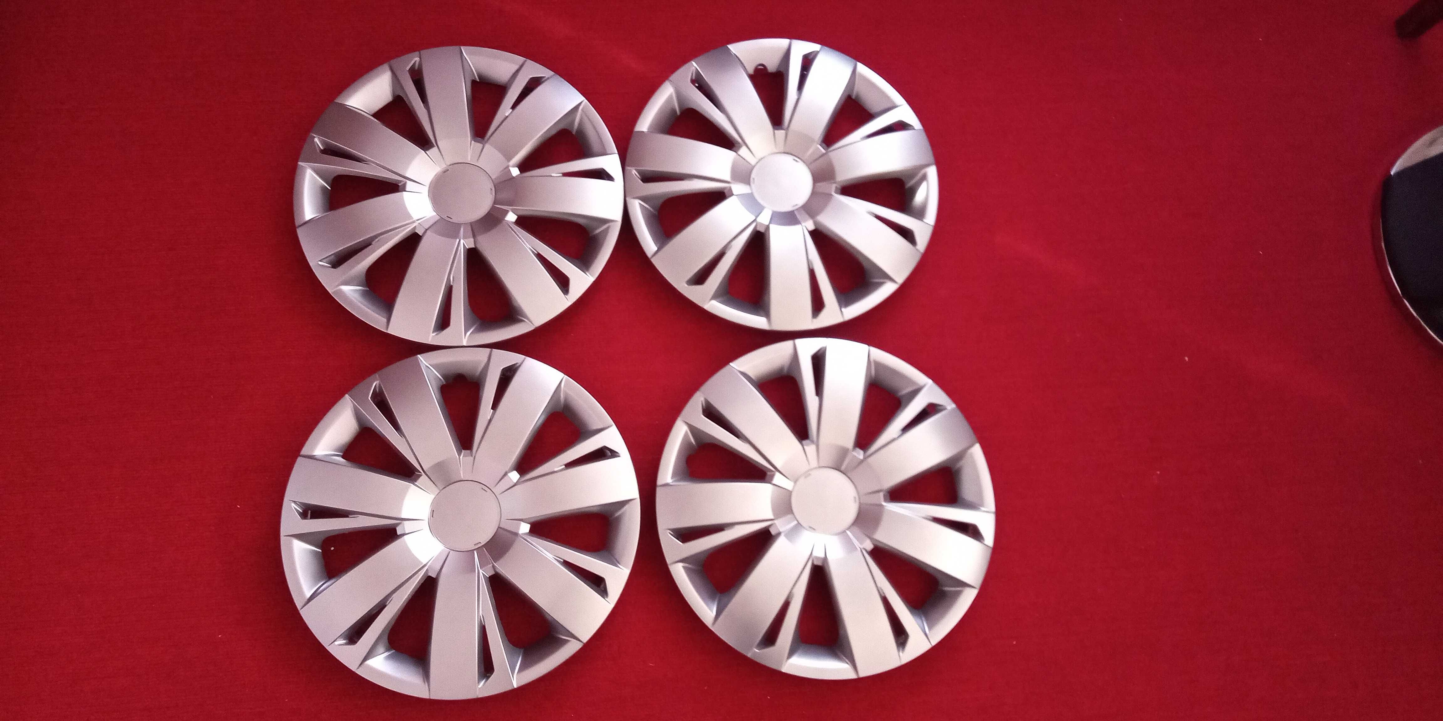 Колпаки на колеса R16 серебро, SJS (411) (420) - комплект (4 шт.)