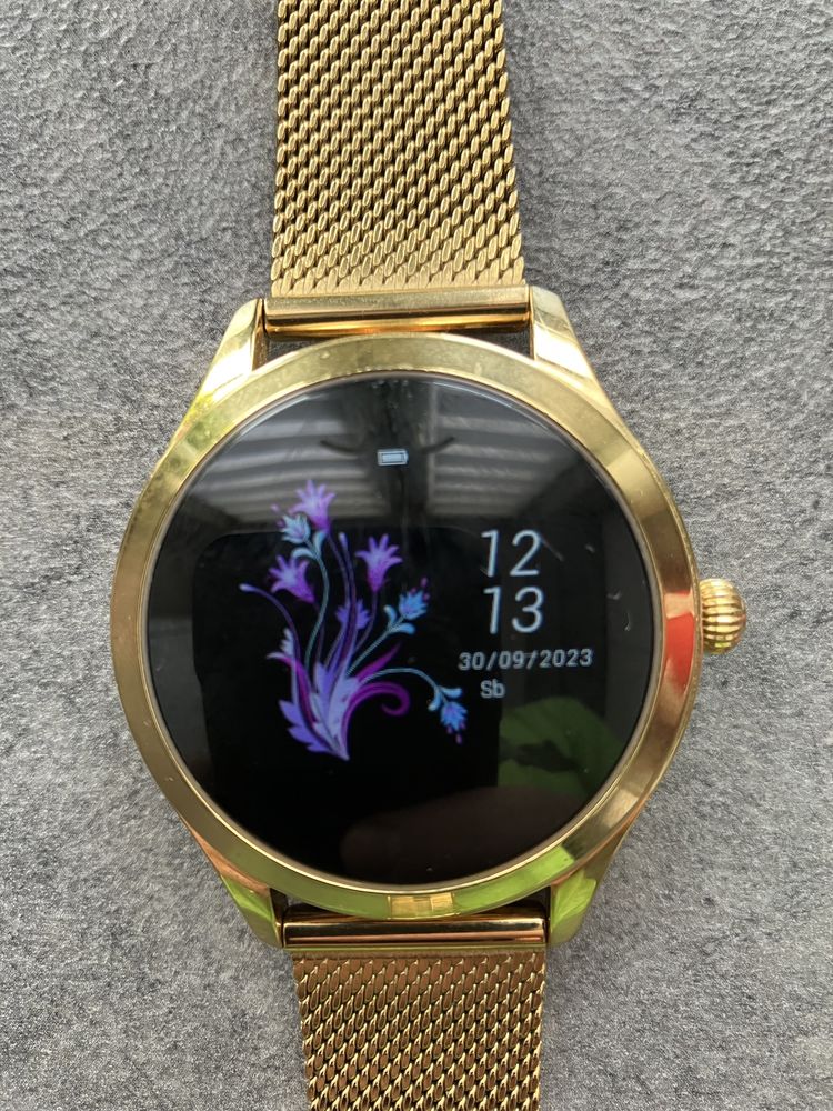 Smartwatch damski rubicon RNB37 złoty