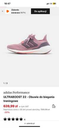 Adidas ultra boost 22 damskie rozmiar 37