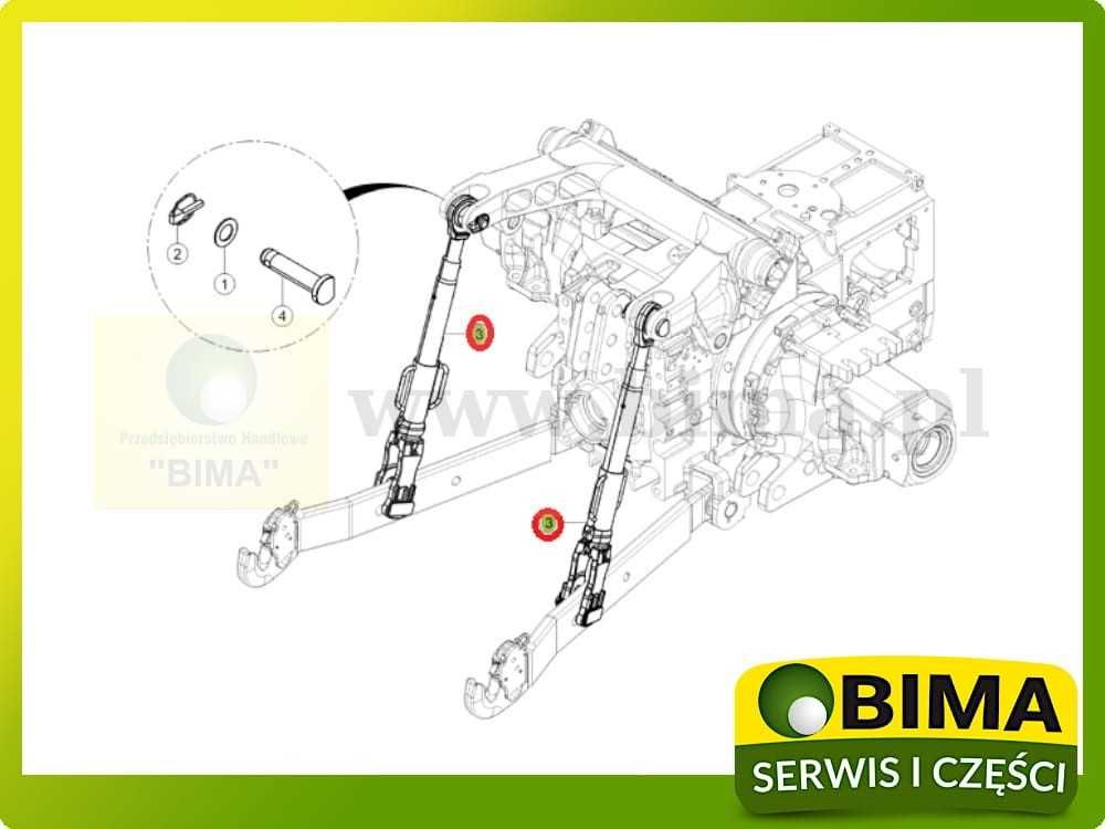 Wieszak Ramię 810 815 ~820 podnośnika 830 840 CLAAS AXION 825  850 870