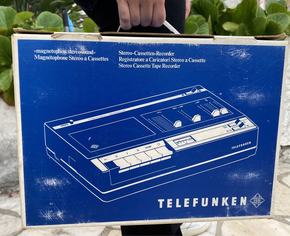 Leitor Gravador Cassetes Telefunken - Vintage (1974)