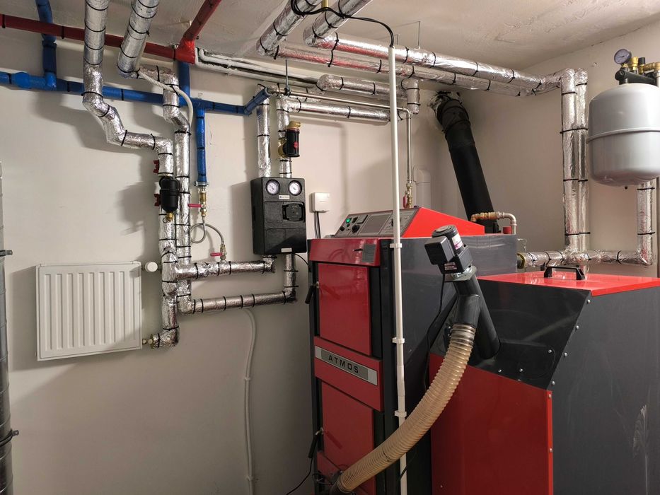Montaż kotła na pellet Atmos lub Domusa, bufor - terminy 2025