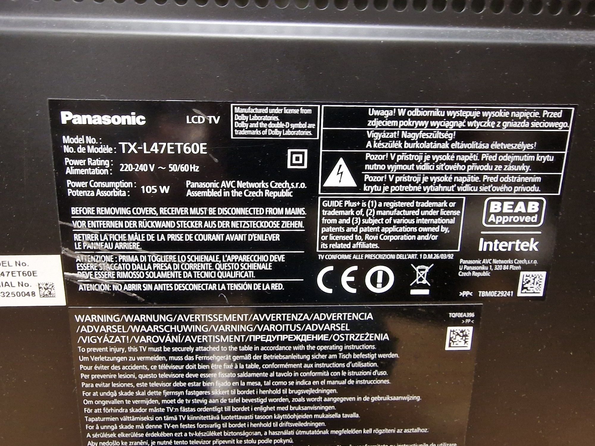 LED telewizor Panasonic 47cali