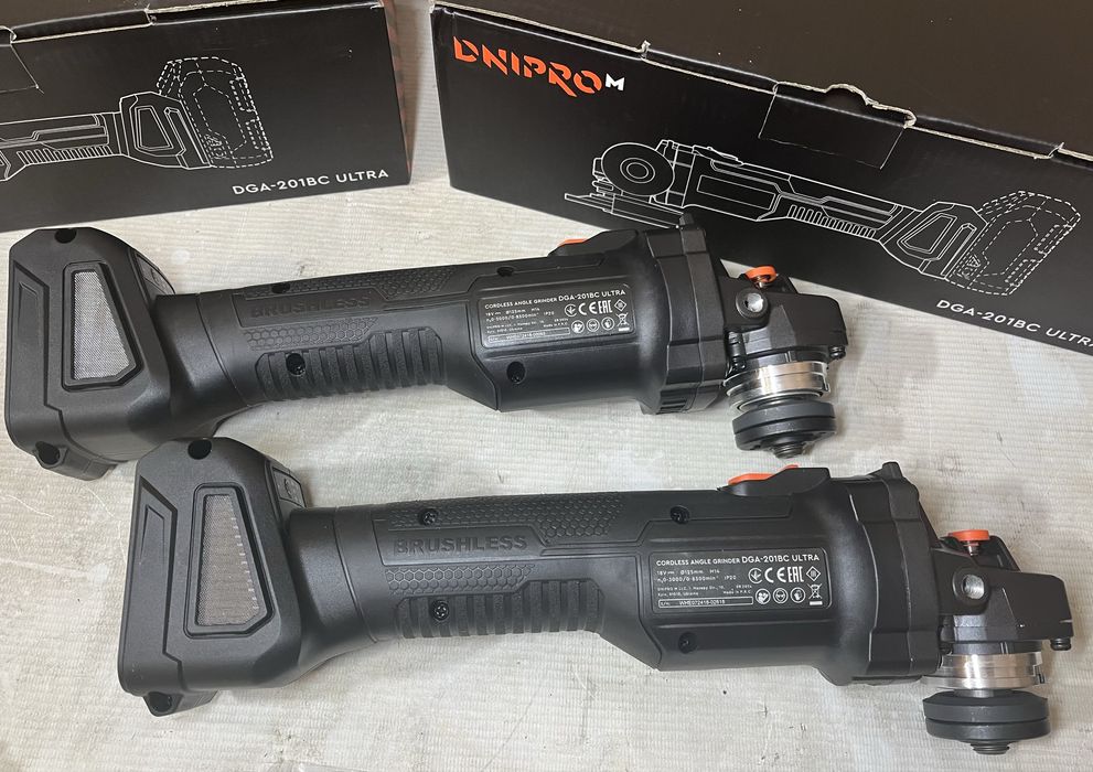 Акумуляторна болгарка → Dnipro-M DGA-201BC ULTRA + ГАРАНТІЯ до 2028 р.
