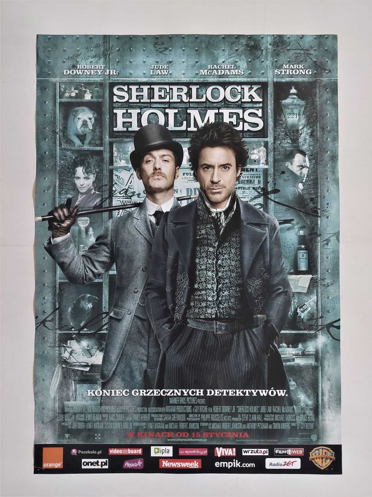 Plakat filmowy oryginalny - Sherlock Holmes