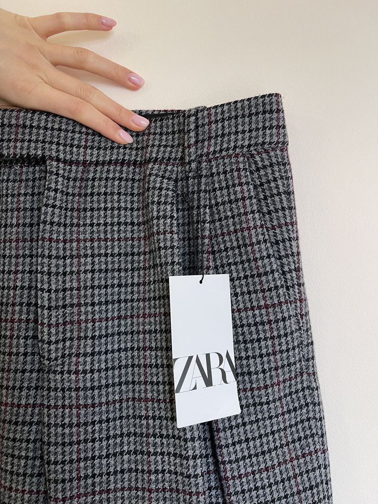 Шорти бермуди Zara нові вовняні в клітинку