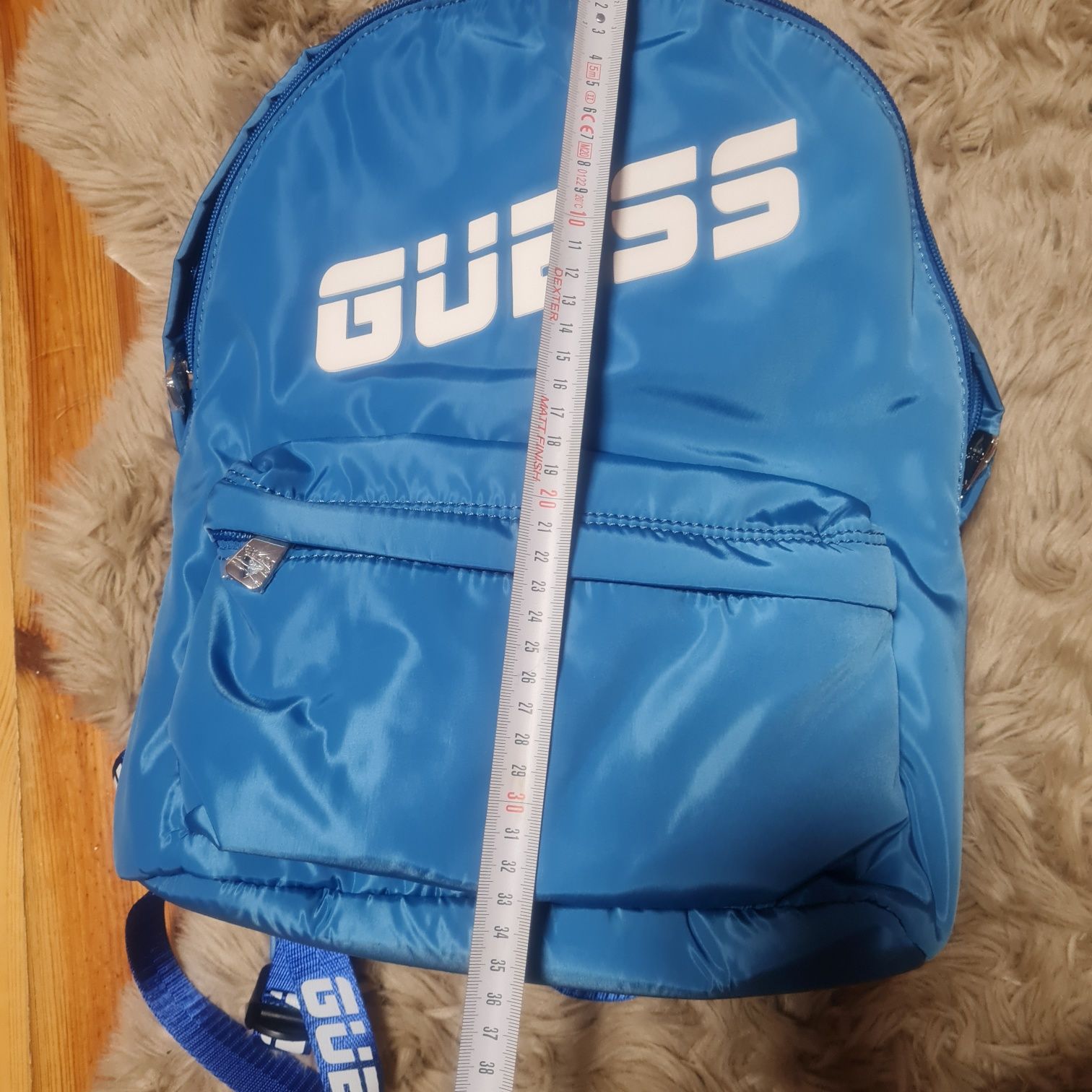 Guess plecak niebieski duży nowy z metką kupiony na zalando backpack