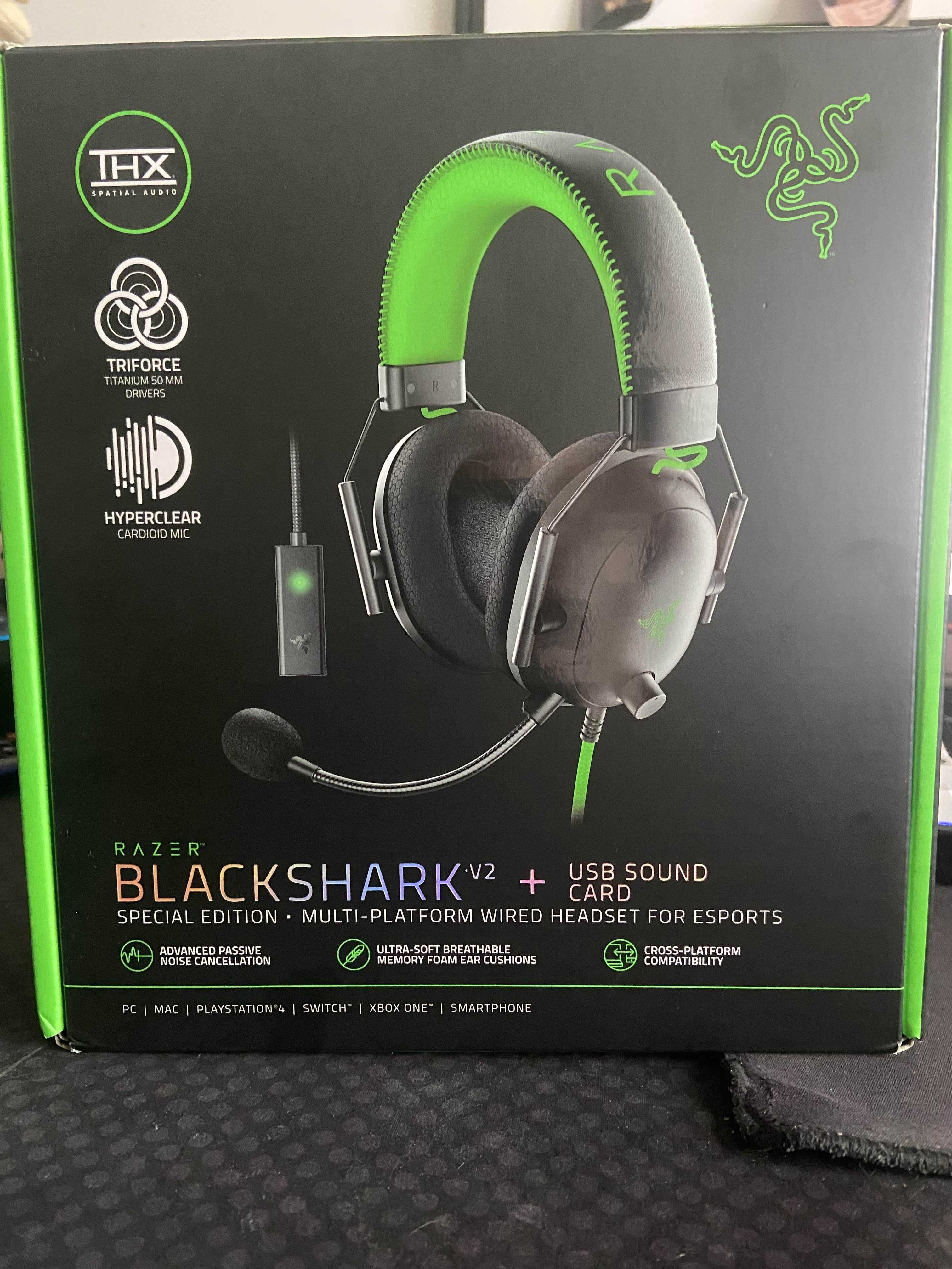 RAZER blackshark v2 + USB SOUND CARD